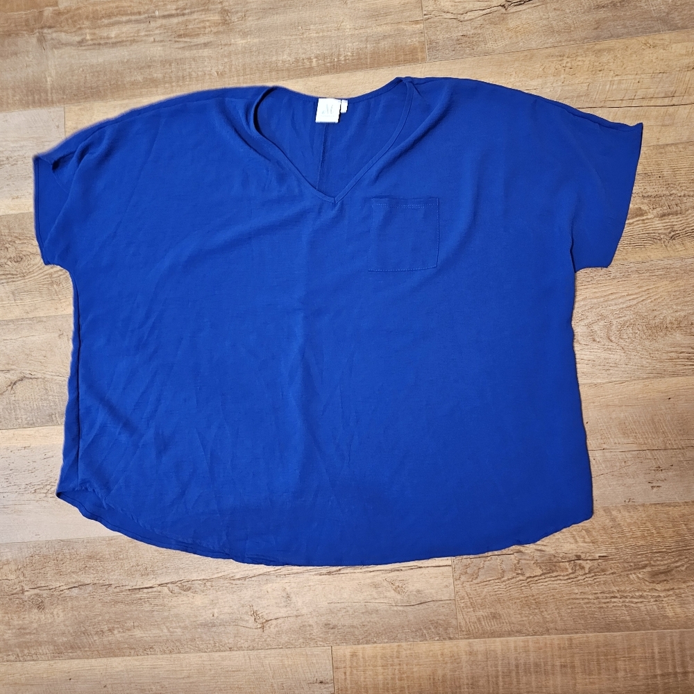 Royal Vneck oversized blouse size XL